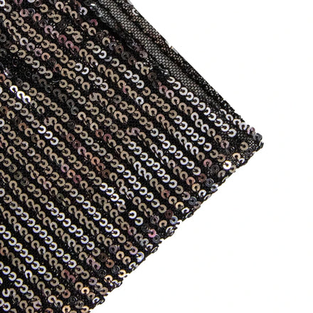 Stretch Metallic Fabric Tassel Dress Fabrics Polyester Sequin Fabric Good Quality Stretchy Tejido Bordado