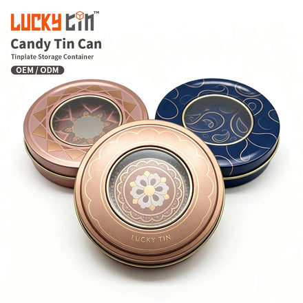 Candy Wholesale Factory Sales 10g 20g Tin Food Grade Can Packaging Metal Tin Chocolate Container Box for Food