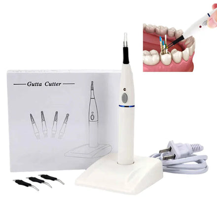 Dental Gutta Percha Cutter Wireless Tooth Gum Cutter Obturation System with 4 Pcs Heating Tips Dentistry Tools