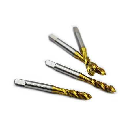 JIS HSS M35 Spiral Flute TIN Coating Treading Cutting Tools CNC Machine Taps Metric Size M6