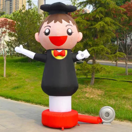 Outdoor Inflatable Cartoon Girl Bachelor Inflatable Carton Model for Advertising