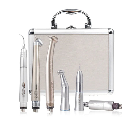 Complete Dental High and Low Speed Handpiece LED Turbine Handpiece Set with Air Scaler