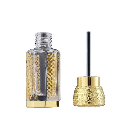 Mini Luxury Custom 3ml 6ml 12ml Clear Frosted Glass Perfume Bottle Roll-on Sealed with Custom Logo Empty Cylindrical Packaging