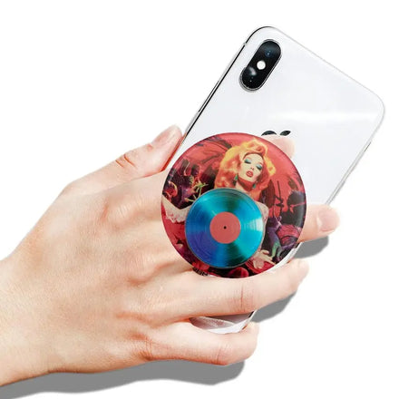 Novelty 2025 New Mobile Accessory Custom Spinning logo Finger Holder Acrylic Phone Grip