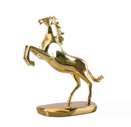 Crystal Electroplate Resin Abstract Statue Home Decor Ornament Branch Statues Coral Decor Animals Horse Entrance Decoration