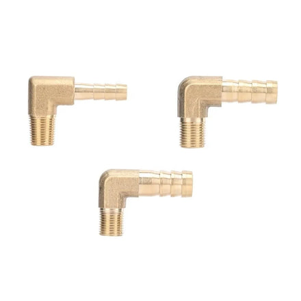 1/8 Inch Male Thread to 6mm 8mm 10mm Barbed Hose Connector Brass Hose Barb Fitting Garden Watering Elbow Connector