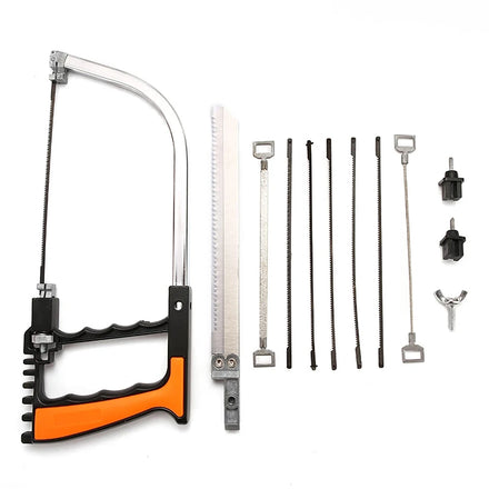 12 Pcs Set Packing Multi Function Mini Hacksaw Handsaw Metal Cutting Bow Saw for Wood Metal Plastic Tile Cutting