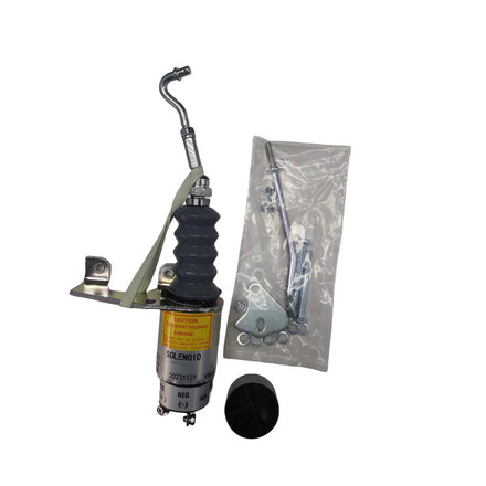 HNARL 12V Shutdown Stop Solenoid 3740055 Used for JLG Boom Lifts S-80 S-85 S-100 S-105 S-120 S-125 Equipped with F3L912 Engines