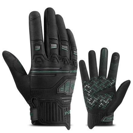 INBIKE Brand Windproof Cycling Gloves Bicycle Motorcycle Long Finger Gloves Anti-slip Waterproof Sports Gloves