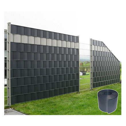 Easy Installation 19cm*26m PP Tape Waterproof Privacy Hard PVC Strip Screen Fence for Garden Fence Decoration
