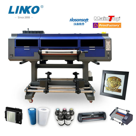 Top Selling Products 2025 PET Film Transfer Printing Machine Golden Foil Laminating for Stickers 600mm UV DTF Printer