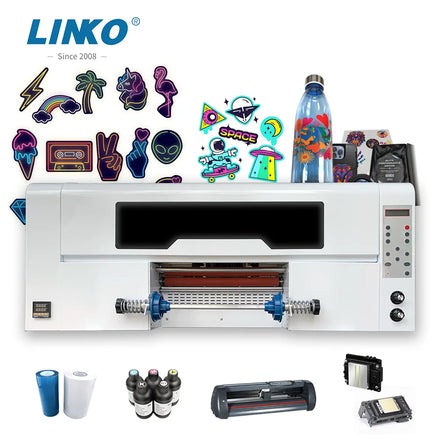 LINKO Supplier Stores A3 Mini 2-in-1 Multifunctional Electric Laminator Three Heads Waterproof UV Ink Sticker Printer