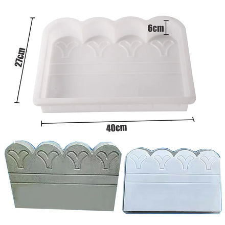 Home Garden Floor Road Cement Hollow Brick Path Mold Reusable DIY Plastic Decorative Openwork Wall Mold