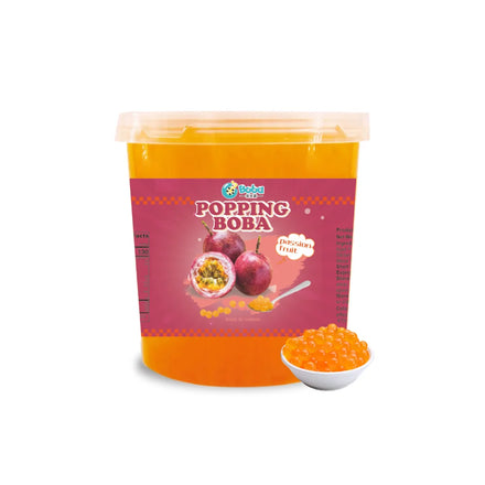 Taiwan KEIFU 3.2kg Bottle Passion Fruit Popping Boba Pearl Juice Ball Instant Bursting Bubble Tea Drink Topping