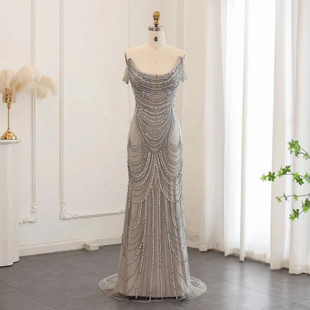 Jancember SZ403 Crystal Rhinestone Mermaid Evening Party Prom Dresses for Girls