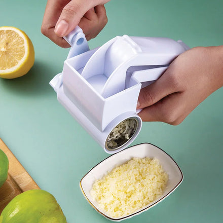 Premium Promotional White Handheld Manual Stainless Steel Handle Shredder Cheese Grater Rotary