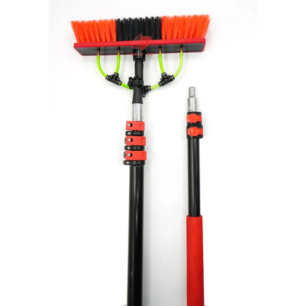 Zhenda Factory 10.8M Length Multifunctional Solar Panel and Window Water Fed Aluminum Telescopic Cleaning Brush