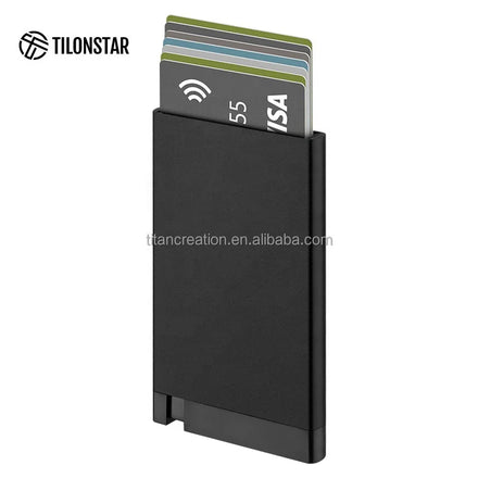 TILONSTAR TWM114 New Design Pop up Aluminum Slim Gift Credit Card Holder for Men