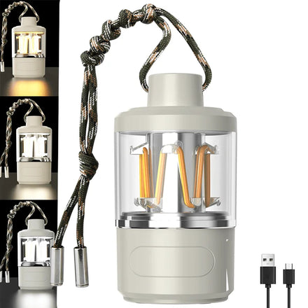 Portable Small Tent Camping Lampara Lights LED Lantern Emergency Lamp USB Rechargeable Outdoor Led Hanging Camping Light