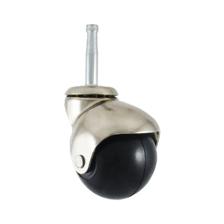 1.5 Inch Chrome Coated Furniture Ball Castor Roller Grip Neck Stem for Outdoor Dining Living Room Kitchen Warehouse Use