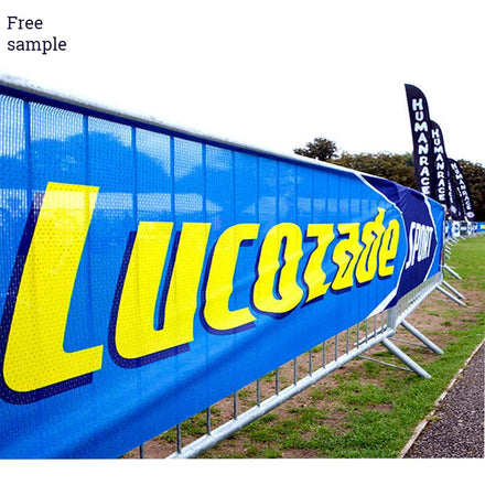 Mesh Waterproof UV Resistant Durable Custom Large Format Hanging Anti Wind Netted Fabric Banner for Advertising
