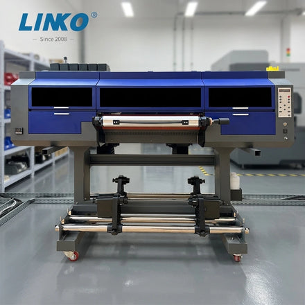LLINKO A1 UV DTF Printer With 3 Head DTF Printing Machinery 60cm Self-Adhesive Logo Printing UV DTF Printer Machine