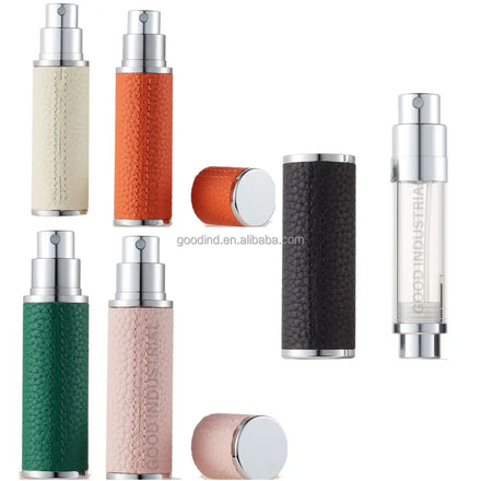 Wholesale 5ml Aluminum Perfume Atomizer Refillable Mini Travel Hot Stamping Pump Sprayer Bottle
