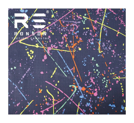 NC5050 Splatter Camo Nylon Cotton Woven Ribstop Camo Printed Tactical Uniform Fabric for Bags Dresses Toys for Camouflage Use