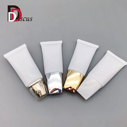 Custom White Eco Friendly Biodegradable Plastic PE Hand Cream Body Lotion Soft Cosmetic Packaging Squeeze Tube 40 ml