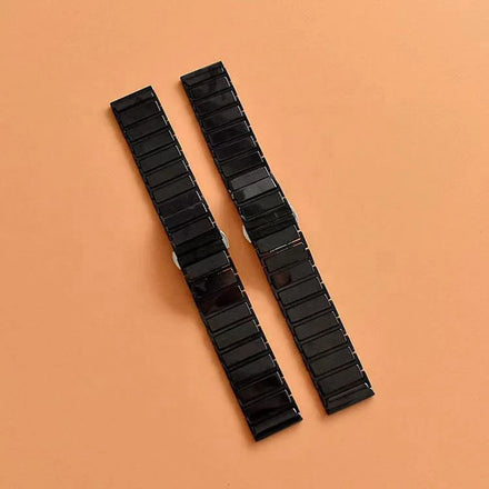 18 20 22mm Universal Full Ceramic Butterfly Buckle Strap for Smart Watch for Samsung S2 S3 for Huami