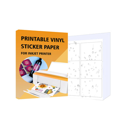 Luxury Custom Rectangle Die Cut Vinyl Label 2inch PP Vinyl Sheet Pre-cut Sticker for Custom Square Jar Label Packing Label