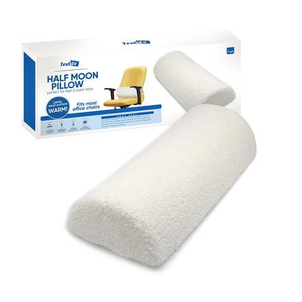 Kingworth Bolster Recliner Ankle Neck Knee Leg Support Rest Cushion Sofa Footrest Pillow Half Moon Pillow