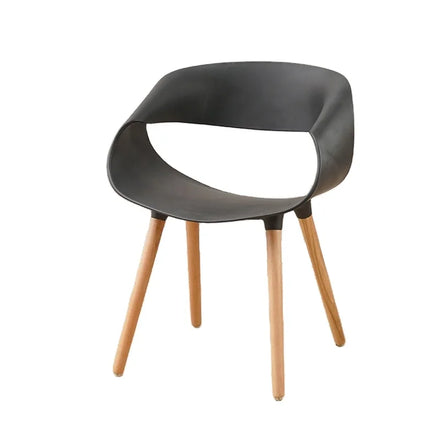 Chaises Manufacturing Plastic Chairs Dinning Room Furniture Plastic Chairs Modern Plastic Dining Chair with Wood Legs