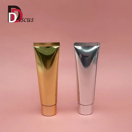 50ml High Quality Empty Silver Gold Hand Cream Packaging Tube Body Lotion Soft Cosmetic Packaging Squeeze Tube