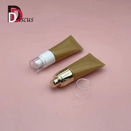 Gold Pearl 30ml Plastic Soft Bottle Gold Hand Cream Tube Body Lotion Packaging Container
