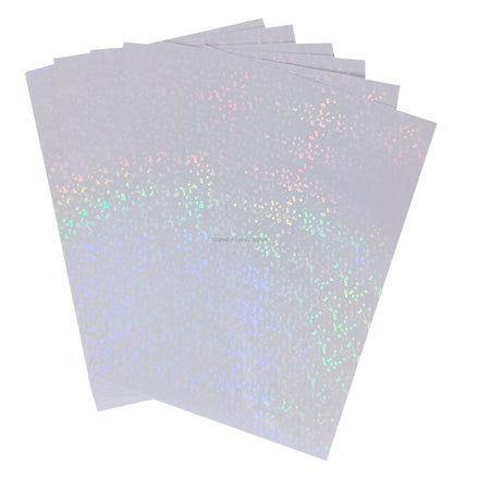 Printable Translucent Holographic Glitter Vinyl Paper Sticker Vinyl Sheet A4 Bubble PP Synthetic Sticker Paper