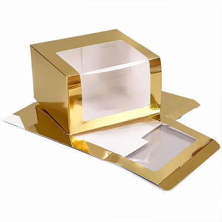 Factory Direct Selling Cardboard Paper Hats Box with Transparent Handle and Window