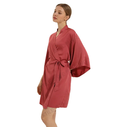 TOP QUALITY FUNG 6055 Wholesale Loose Satin Robes for Bride & Bridesmaid Gift