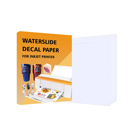 Non-firing Decorative A4 Waterslide Decal Transparent White Letter Size Water Transfer Paper For Ceramic Ware