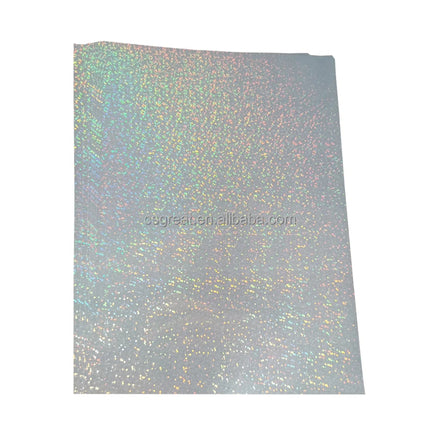 Flexography New HOLO Water Resistant Overlay Adhesive PVC BOPP Hologram Square Bubble Grid Film Cold Laminate Roll for Photo