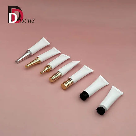 15ml Cosmetic Packaging White Plastic Squeeze Soft Tube Container Hand Cream Tube Custom Design Facial Cleanser for Cosmetics