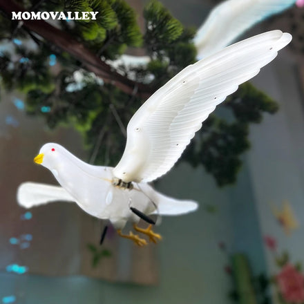 Momovalley Best Seller Led Illuminated Pigeon Statues Supplier for Outdoor Decoration Park Decor Lighting