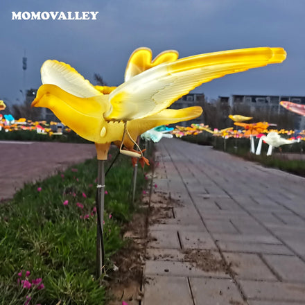 Theme Park Construction Led Light White Racing Pigeon Statues Decoration for Sale Price Competitive Factory Wholesale