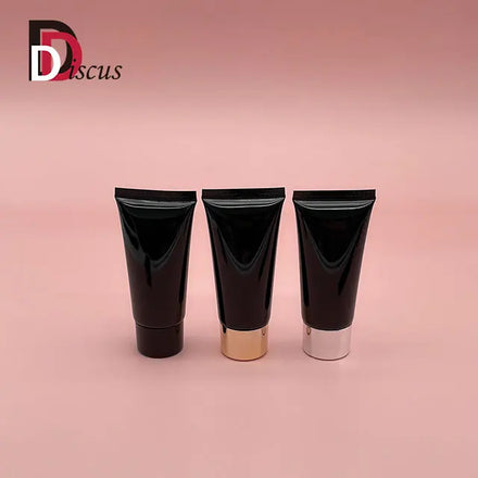 Facial Cleanser Soft Tube Hand Cream 30 ml Squeeze Tube Lid Cosmetics Screen With Custom Plastic Printing Black Color Tube