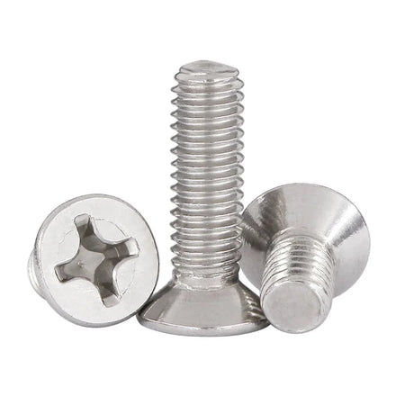 304 Stainless Steel Flat Head Machine Screws Phillips Drive Countersunk ANSI/ASME B18.6.3 GB819 Taily Supply