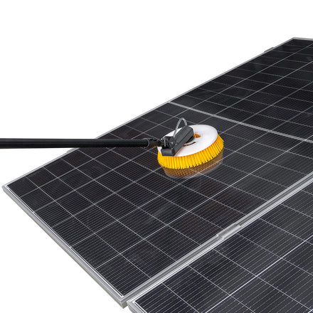 Zhenda Factory Single Head 5.5M Aluminum Pole Brushless Motor Two Versions Solar Panel Cleaning Brush
