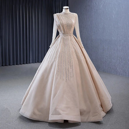 Jancember 222134 Elegant Long Sleeve Empire A-line Evening Formal Dresses