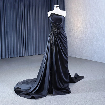 Jancember 222126 Elegant Sleeveless Asymmetric Evening Party Mermaid Dresses