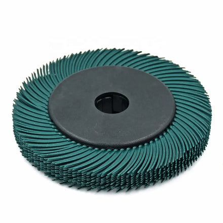 Set 10pcs 8 Inch Ceramic Alumina Radial Bristle Abrasive Wheel Disc Jewelry Polishing 25mm Thick 4000 RPM Max Adaptor OEM