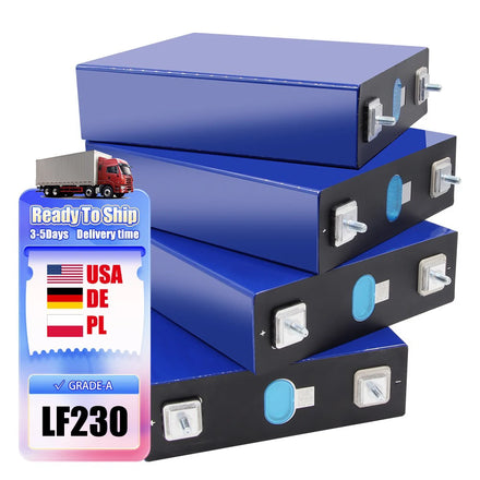 4pcs EVE 230AH LiFePO4 (LFP) 3.2V Cells Battery (New Version Fully Matched and Batched)--Genuine Grade a